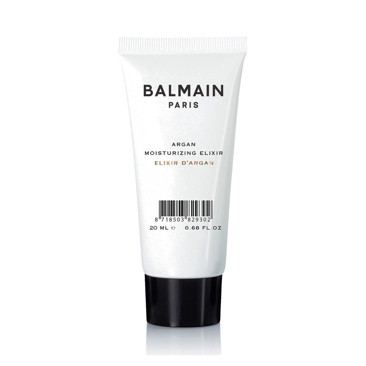BALMAIN HAIR Styling Line Cosmetic Bag White nahast kosmeetikakott reisisuuruses toodetega, pilt 4