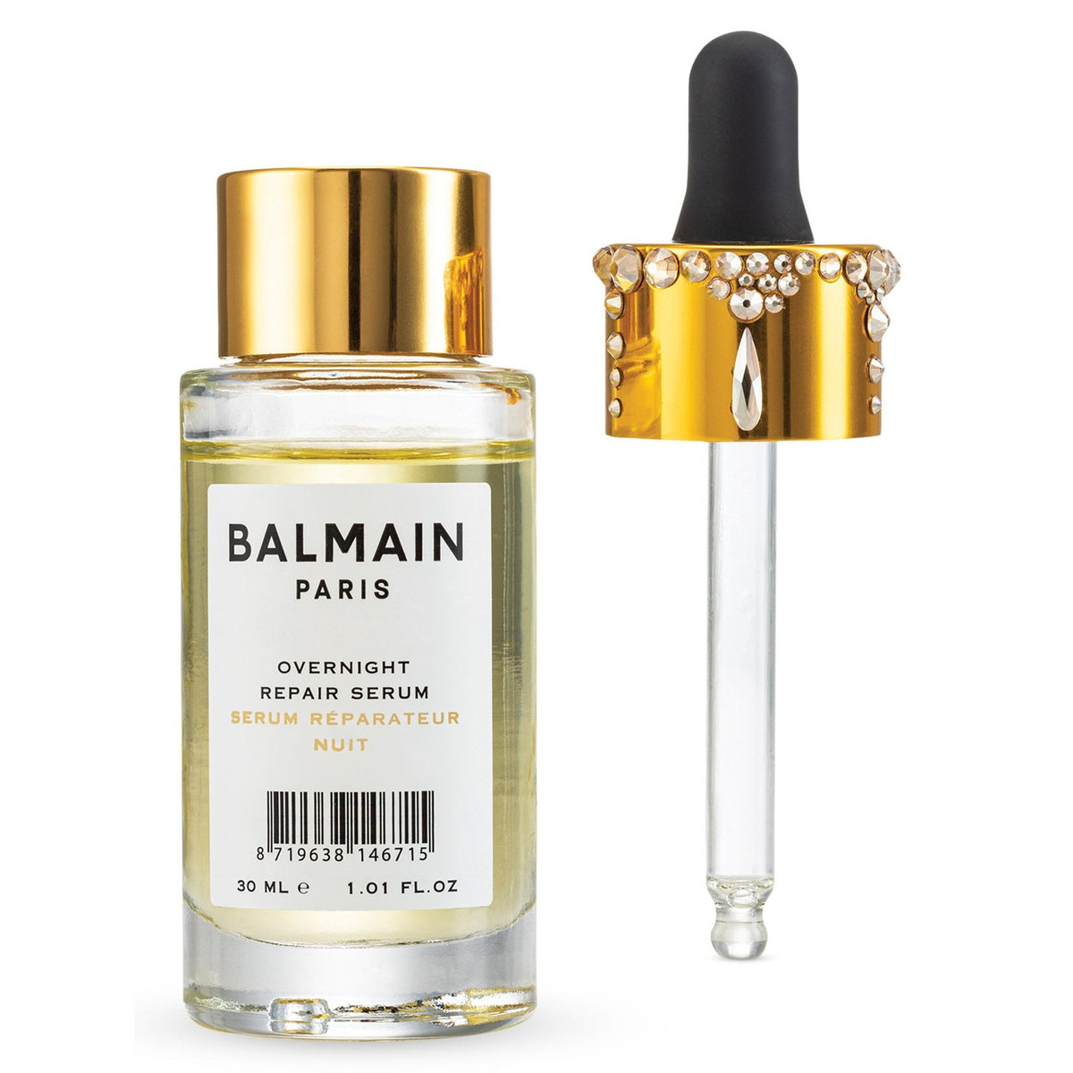 BALMAIN HAIR Swarovski Crystal Overnight Repair Hair Serum Swarovski kristallidega argaaniaõliga juukseseerum, 30ml, pilt 2