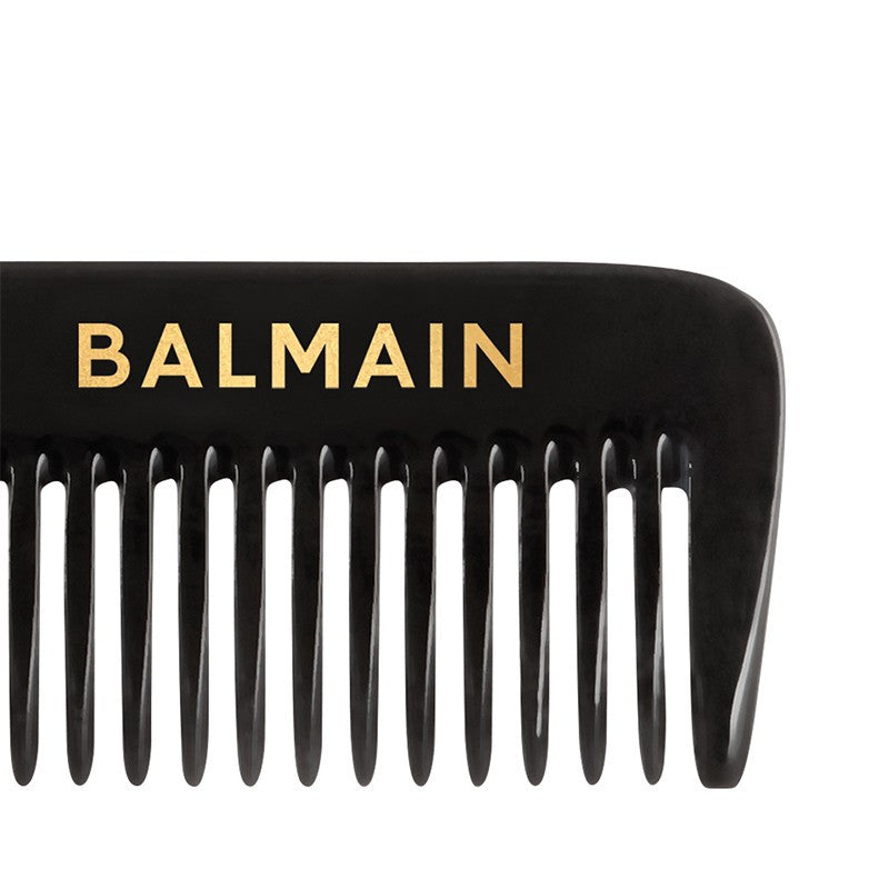 BALMAIN HAIR Tail Comb Black & White professionaalne sabaga viimistluskamm, must ja valge, pilt 3