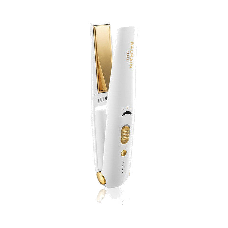 BALMAIN HAIR Titanium Cordless Straightener Gold & White juhtmevaba sirgendaja ja lokitangid, valge ja kuldne, pilt 2