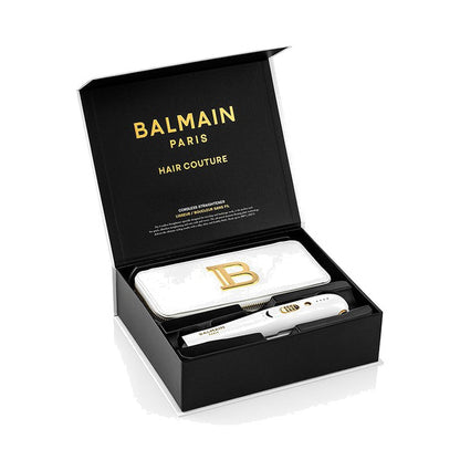 BALMAIN HAIR Titanium Cordless Straightener Gold & White juhtmevaba sirgendaja ja lokitangid, valge ja kuldne, pilt 3