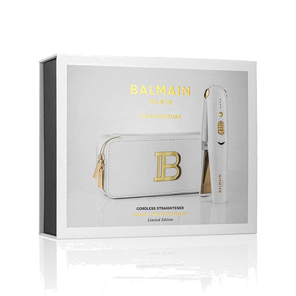 BALMAIN HAIR Titanium Cordless Straightener Gold & White juhtmevaba sirgendaja ja lokitangid, valge ja kuldne, pilt 4
