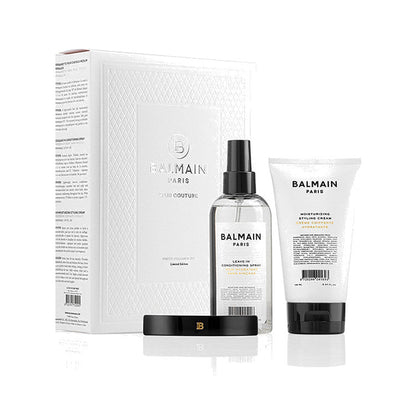 BALMAIN HAIR VERSAILLES Winter Brilliance Set kinkekomplekt spreipalsami, soengukreemi ja juukseklambriga