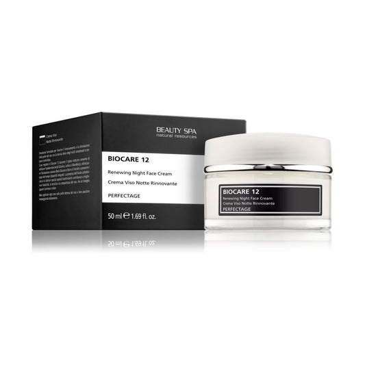 Beauty Spa BIOCARE 12 Renewing Night Face Cream uuendav ja taastav vananemisvastane öökreem, 50ml