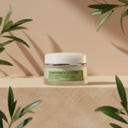 Beauty Spa PURIDERMA 18 Regenerating Night Cream - taastav öökreem rasusele nahale, 50ml