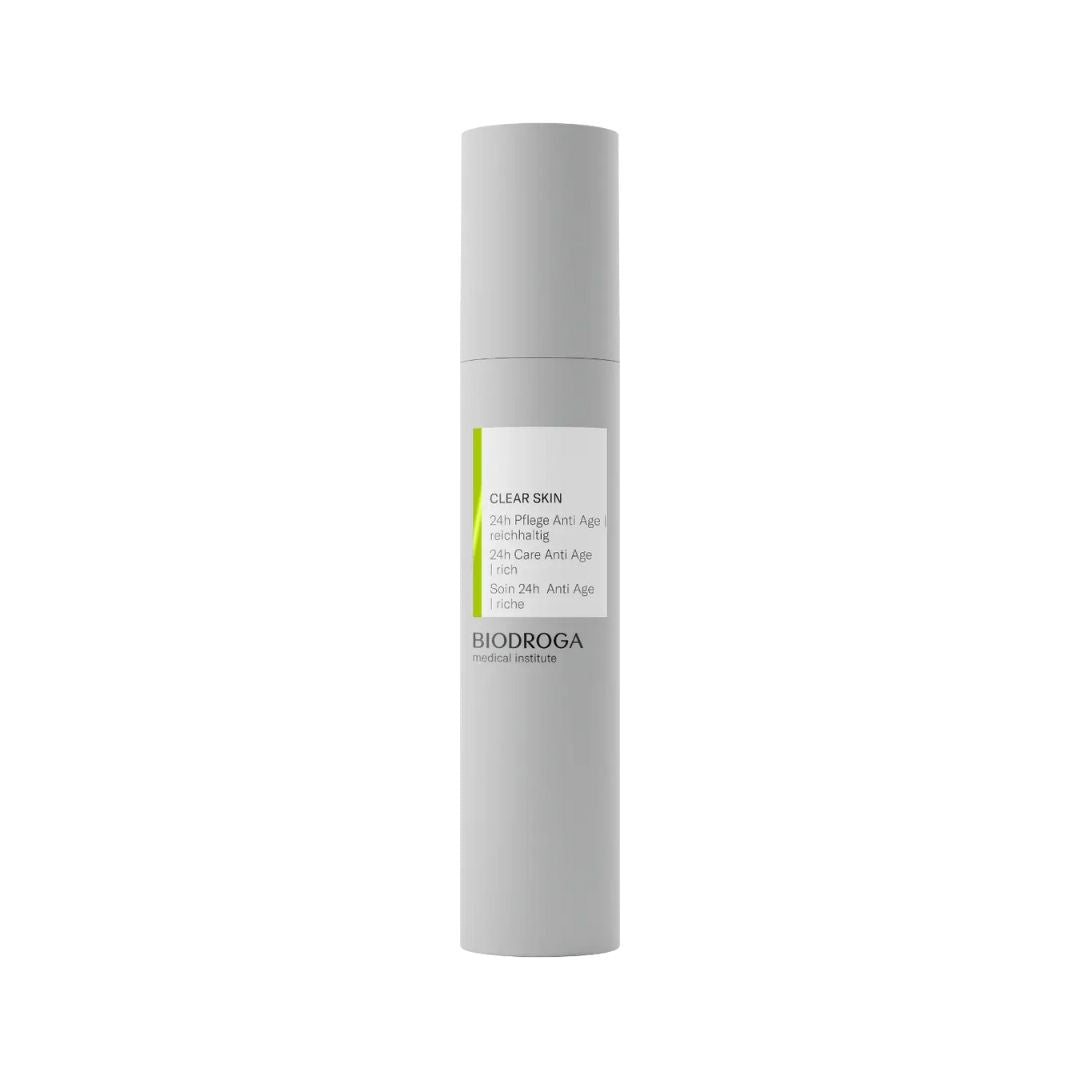 BIODROGA CLEAR SKIN 24H Care Anti Age Rich vananemisvastane 24h näokreem, 50ml