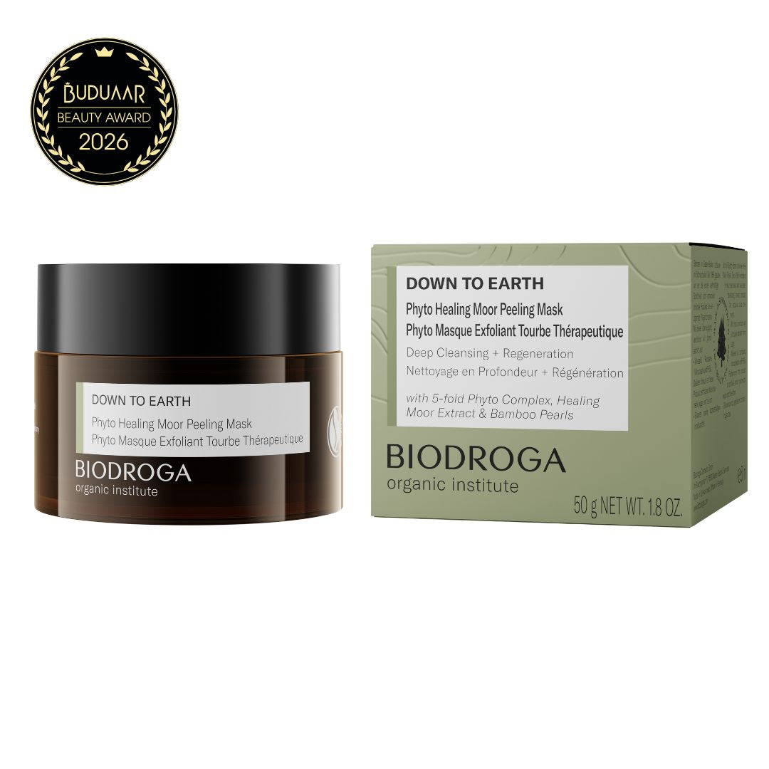 BIODROGA Organic DOWN TO EARTH tervendava turbamudaga kooriv fütomask, 50ml