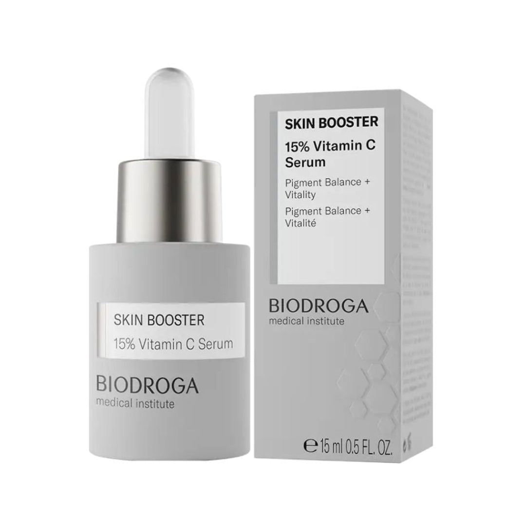 BIODROGA SKIN BOOSTER 15% Vitamin C Serum C-vitamiini seerum 15%, 15ml