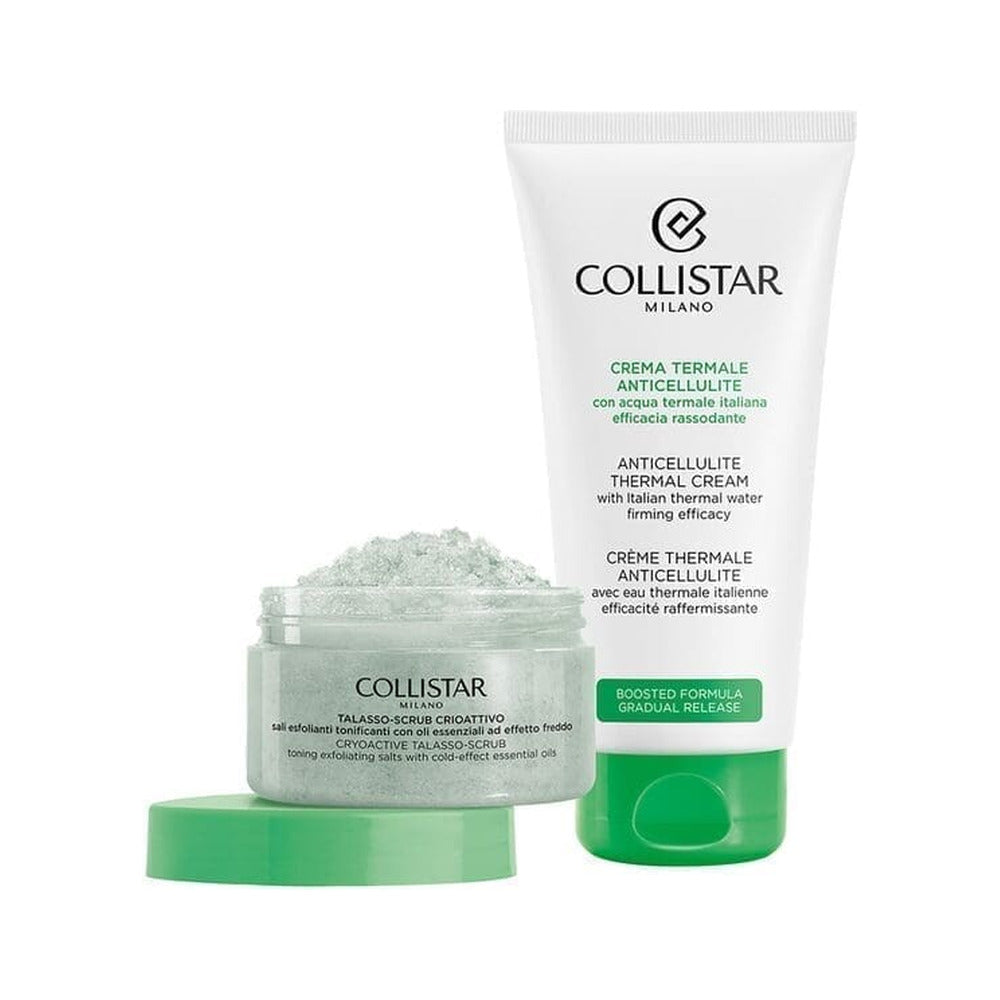 Collistar BODY SET tselluliidivastase termaalkreemi ja kehakoorija komplekt, 175ml+150g