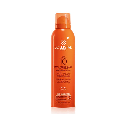 Collistar Moisturizing Tanning Spray SPF 10 niisutav päevitussprei kehale ja näole, 200ml