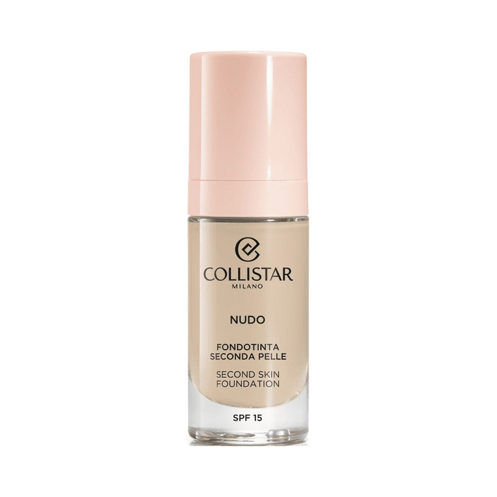 Collistar NUDO Second Skin Foundation 1N teise naha efektiga jumestuskreem SPF 15, 30ml