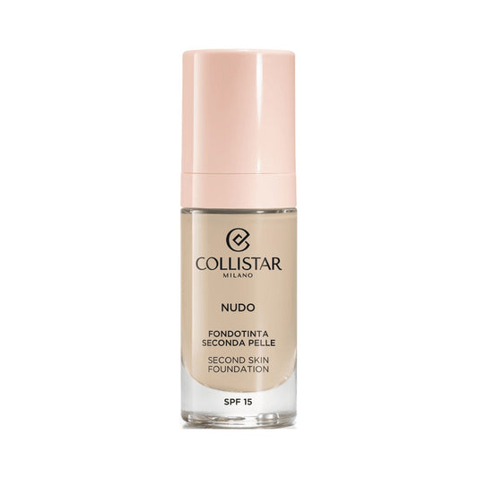 Collistar NUDO Second Skin Foundation 1N teise naha efektiga jumestuskreem SPF 15, 30ml