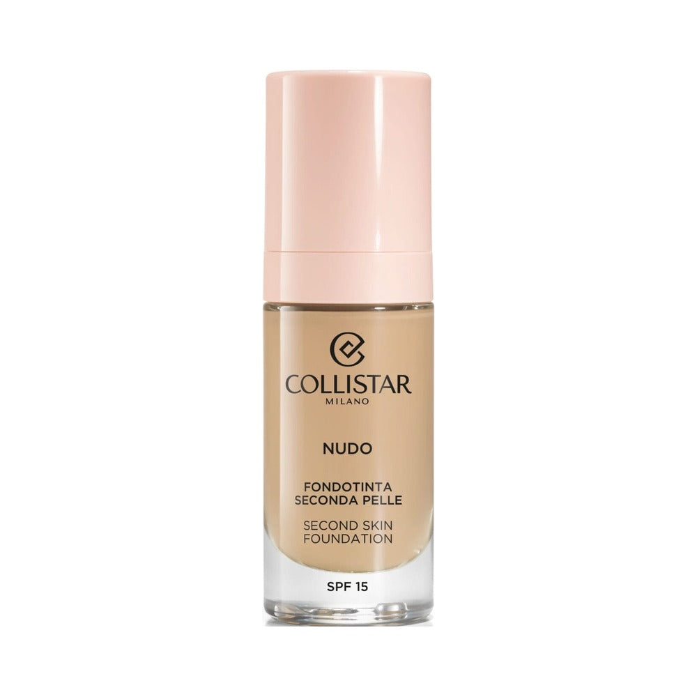 Collistar NUDO Second Skin Foundation 2G teise naha efektiga jumestuskreem SPF 15, 30ml