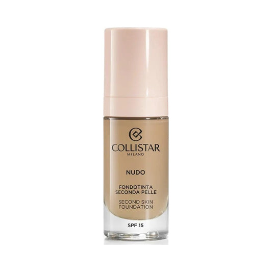 Collistar NUDO Second Skin Foundation 3N teise naha efektiga jumestuskreem SPF 15, 30ml