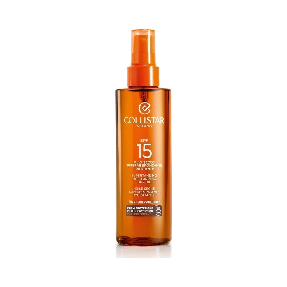Collistar Supertanning Moisturizing Dry Oil SPF 15 veekindel kuiv päevitusõli, 200ml
