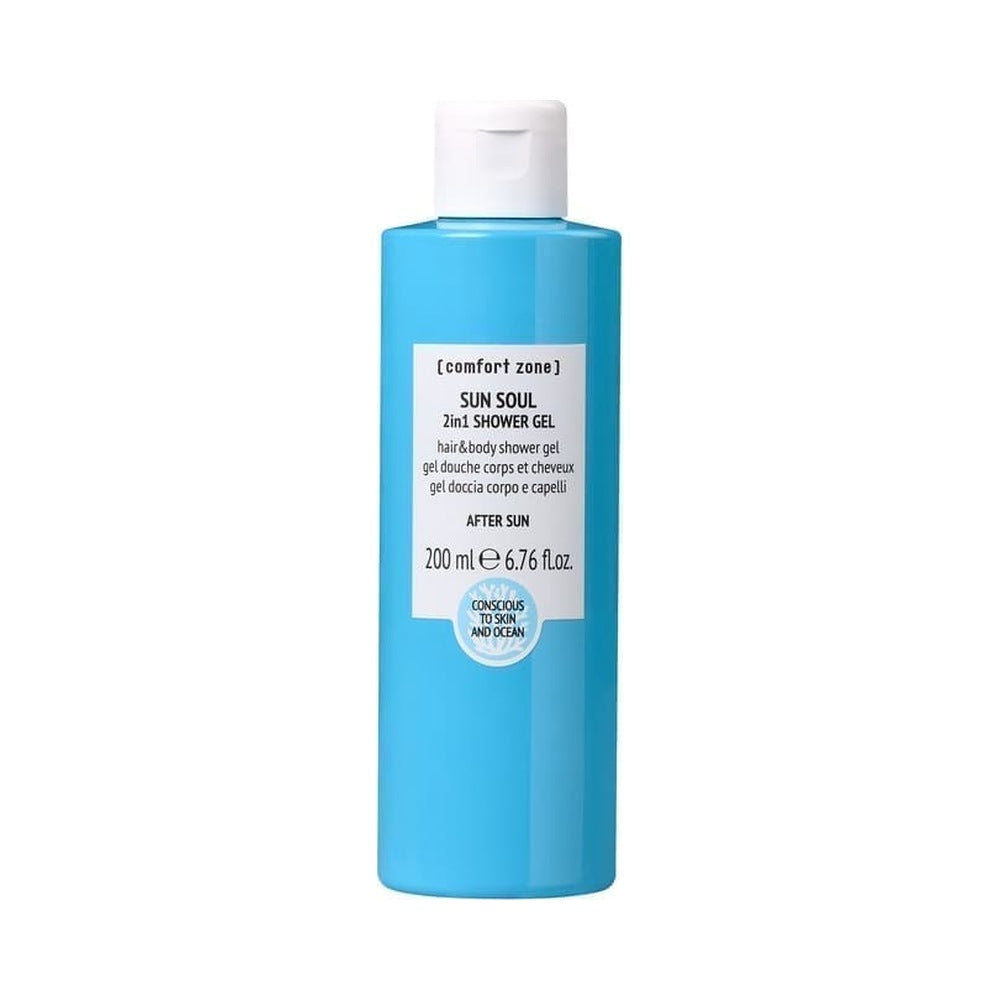 Comfort Zone SUN SOUL 2in1 Shower Gel ökoloogiline dušigeel kehale ja juustele, 200ml