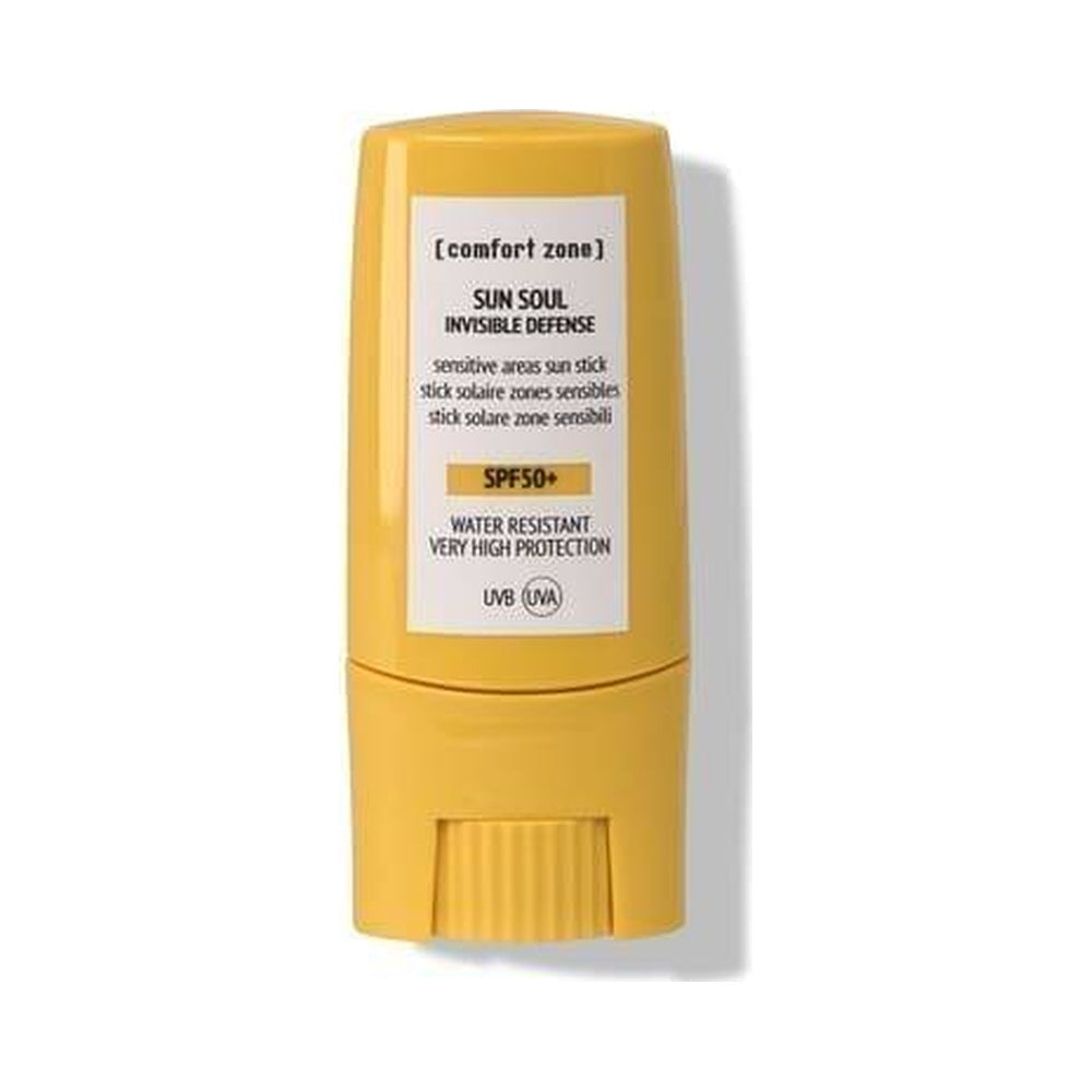 Comfort Zone SUN SOUL Invisible Defense Stick SPF 50+ läbipaistev päikesekaitsepulk tundlikele piirkondadele, 9g