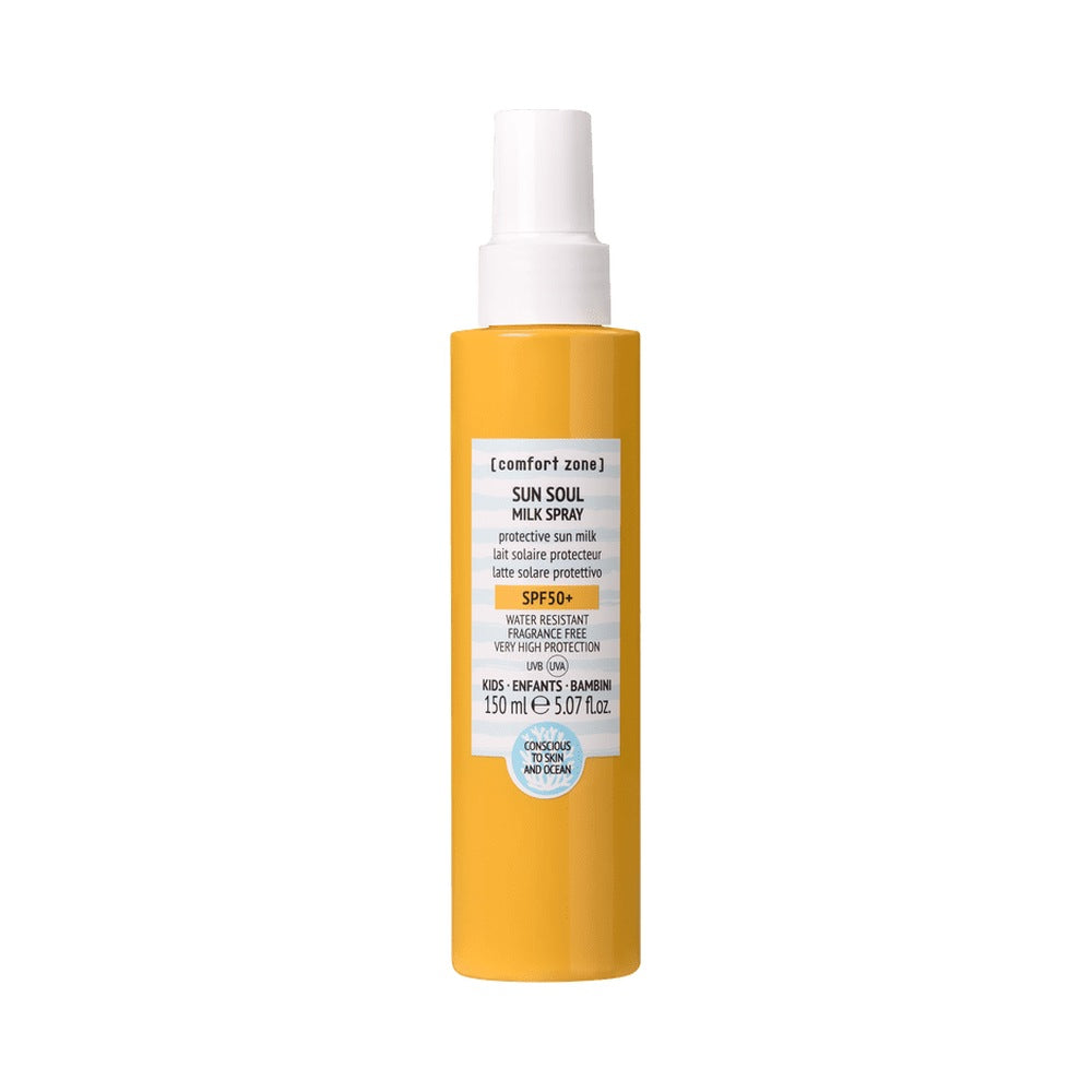 Comfort Zone SUN SOUL Milk Spray SPF 50+ Kids lõhnavaba päikesekaitsepiim näole ja kehale, 150ml