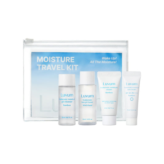 Luvum MOISTURE TRAVEL KIT niisutav reisikomplekt, 4 toodet