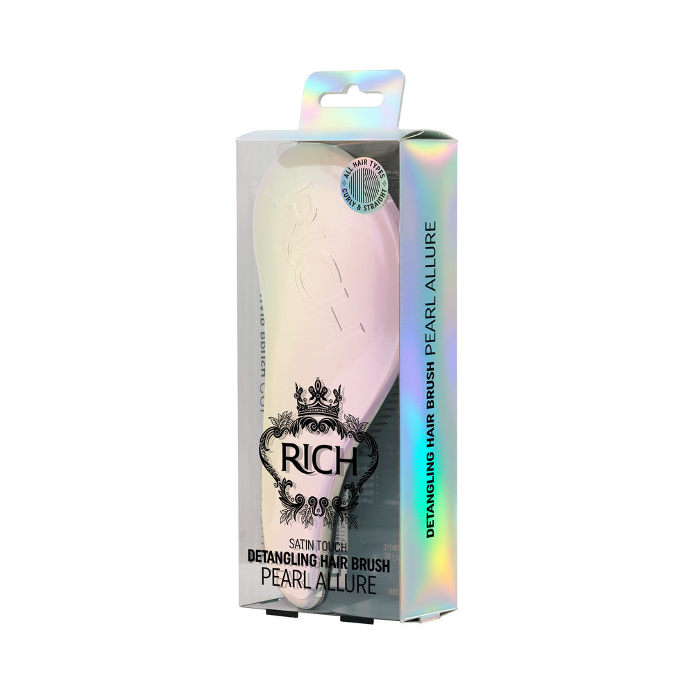 RICH SATIN TOUCH Detangling Brush Pearl Allure antistaatiline pusasid harutav juuksehari, 1tk