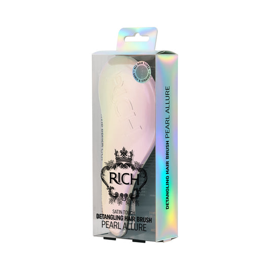 RICH SATIN TOUCH Detangling Brush Pearl Allure antistaatiline pusasid harutav juuksehari, 1tk