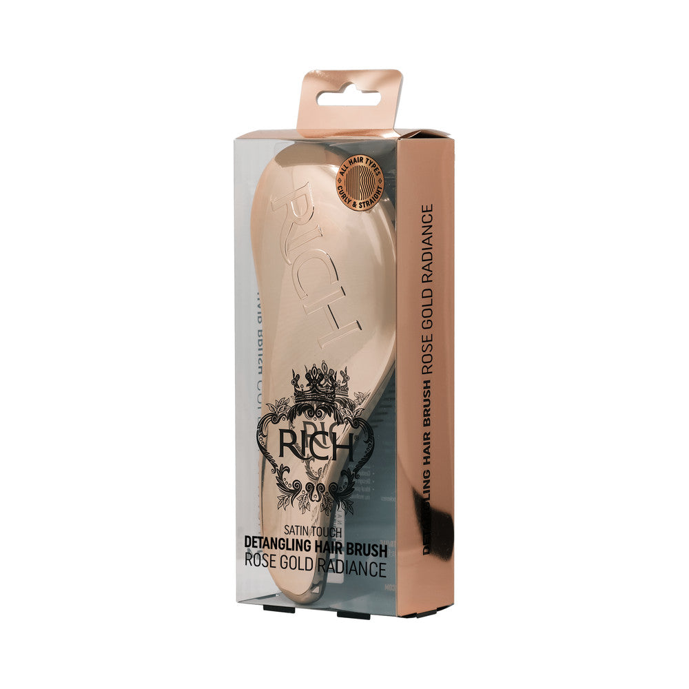 RICH SATIN TOUCH Detangling Brush Rose Gold Radiance antistaatiline pusasid harutav juuksehari, 1tk