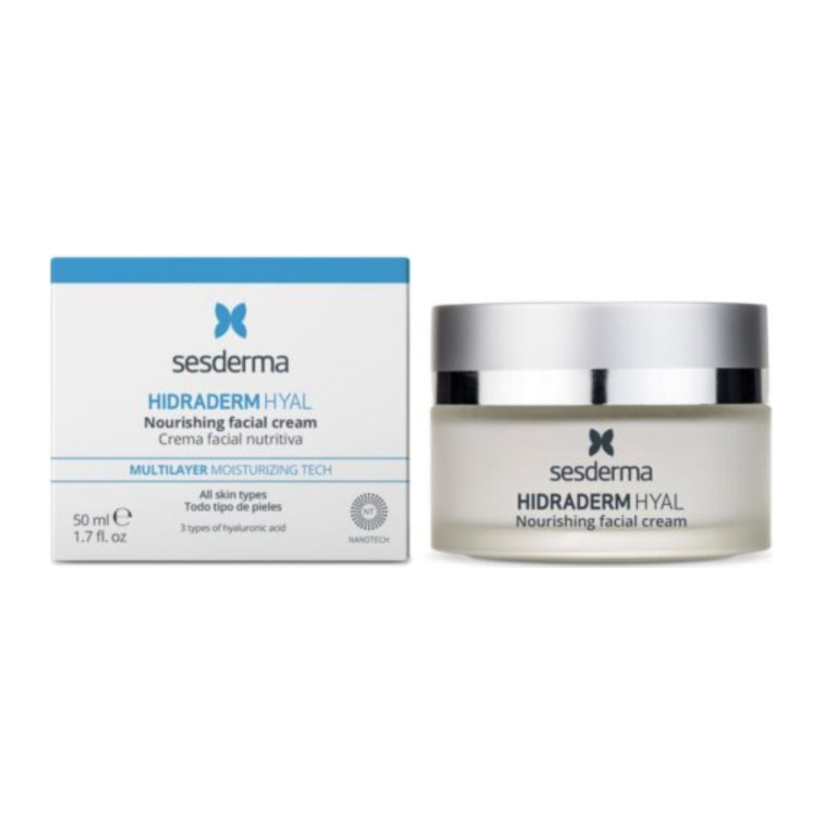 Sesderma HIDRADERM HYAL toitev ja niisutav näokreem, 50ml