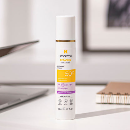 Sesderma REPASKIN URBAN 365 Anti-aging SPF50 vananemisvastane päikesekaitsekreem näole SPF 50, 50ml, pilt 2
