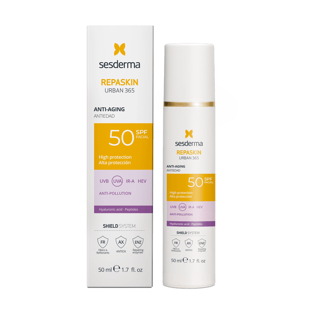 Sesderma REPASKIN URBAN 365 Anti-aging SPF50 vananemisvastane päikesekaitsekreem näole SPF 50, 50ml