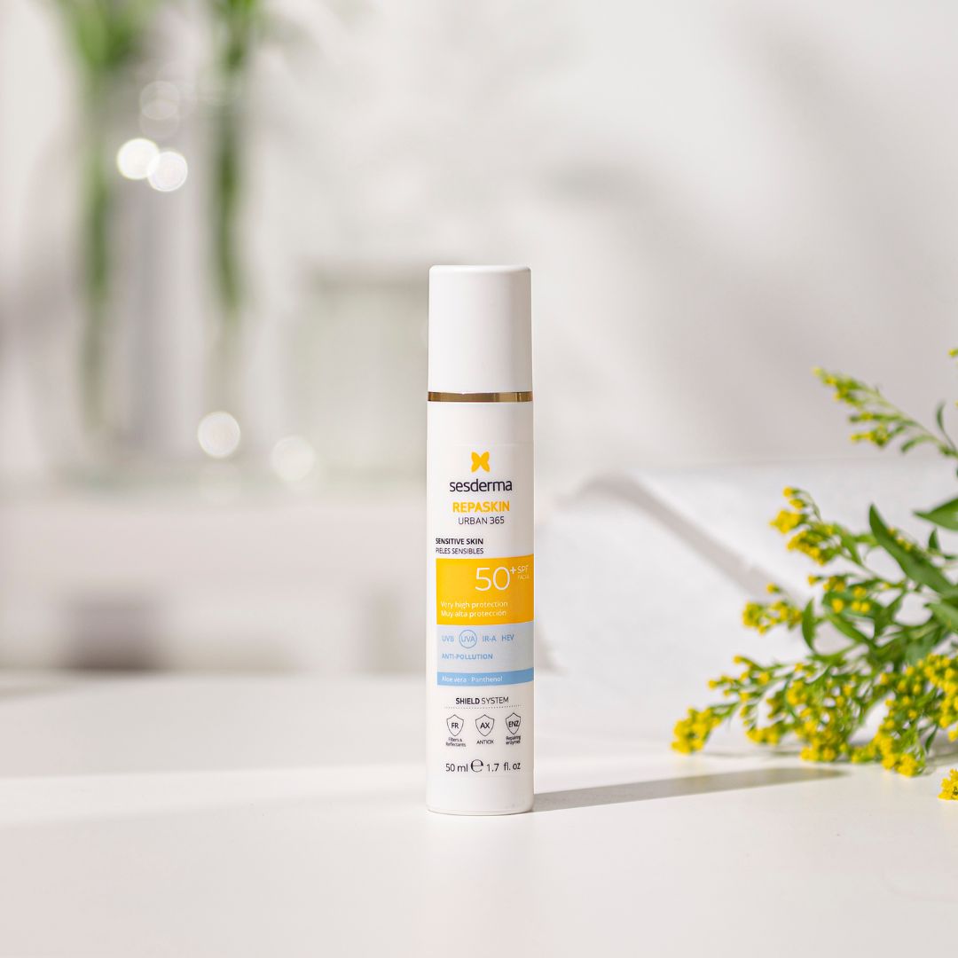 Sesderma REPASKIN URBAN 365 Sensitive SPF50+ päikesekaitse näokreem tundlikule nahale SPF 50, 50ml, pilt 2