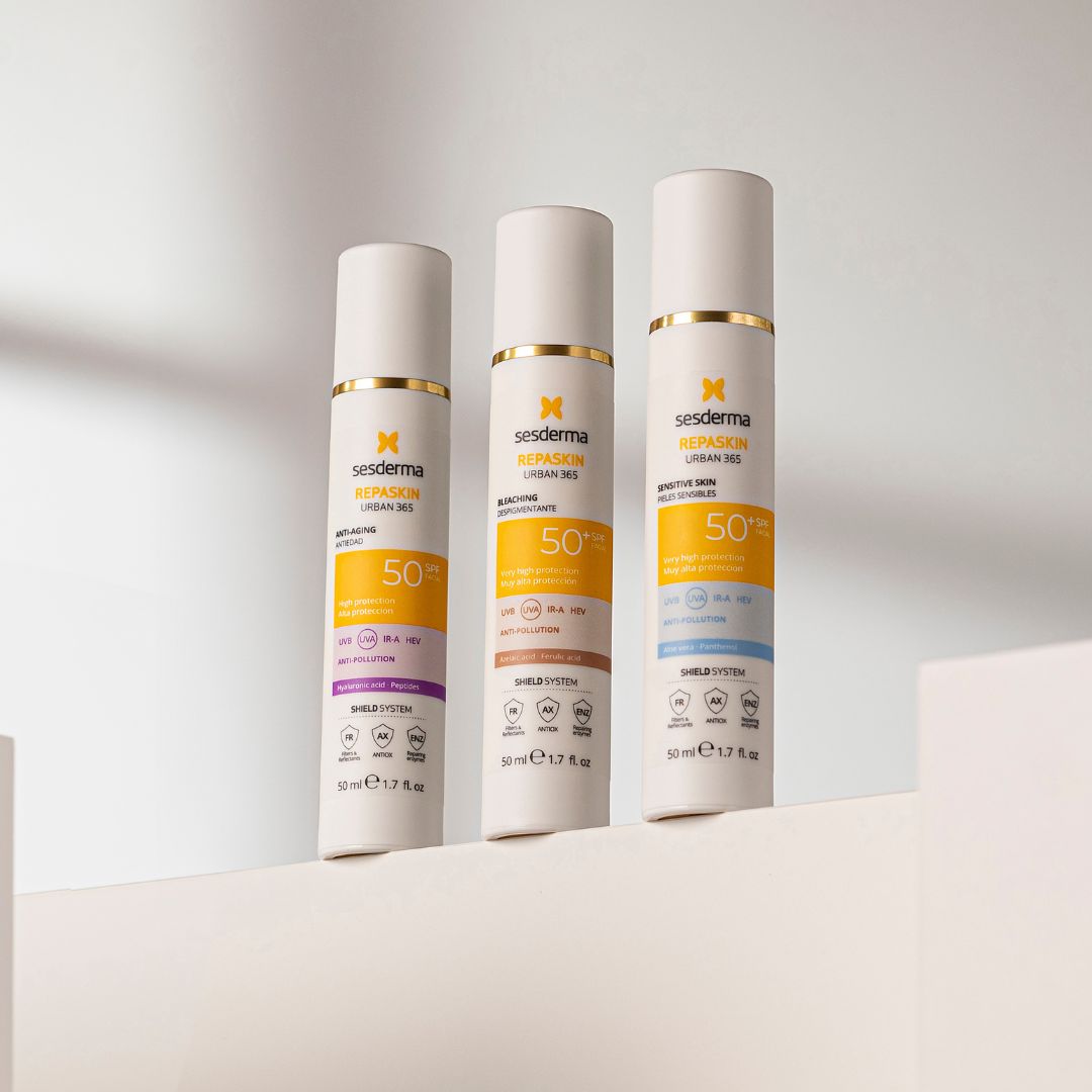 Sesderma REPASKIN URBAN 365 Sensitive SPF50+ päikesekaitse näokreem tundlikule nahale SPF 50, 50ml, pilt 3