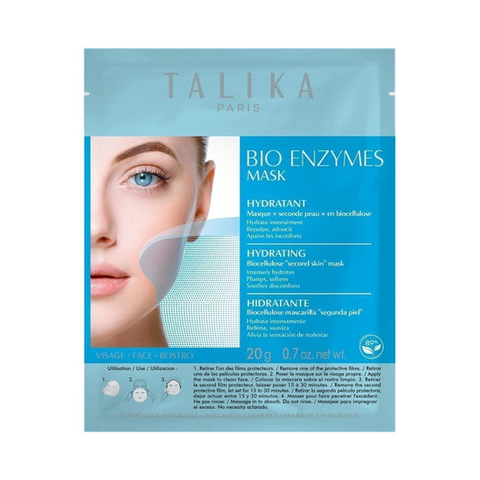 Talika BIO ENZYMES niisutav biotselluloosist näomask kuivale nahale, 20g