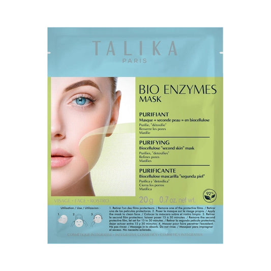 Talika BIO ENZYMES puhastav biotselluloosist näomask rasusele nahale, 20g