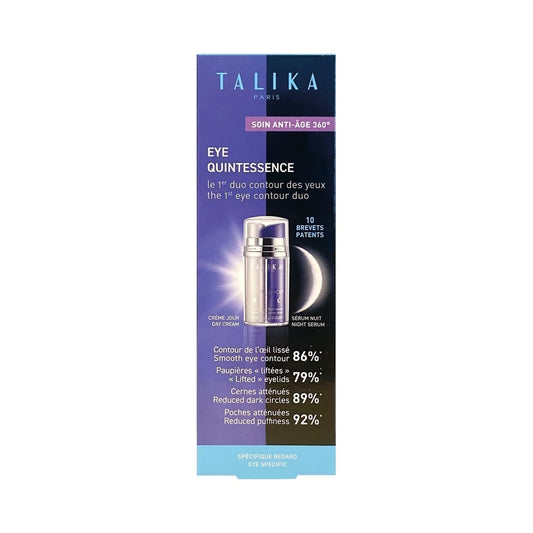 Talika EYE QUINTESSENCE kortsudevastane silmaümbruskreem ja ööseerum, 2x10ml