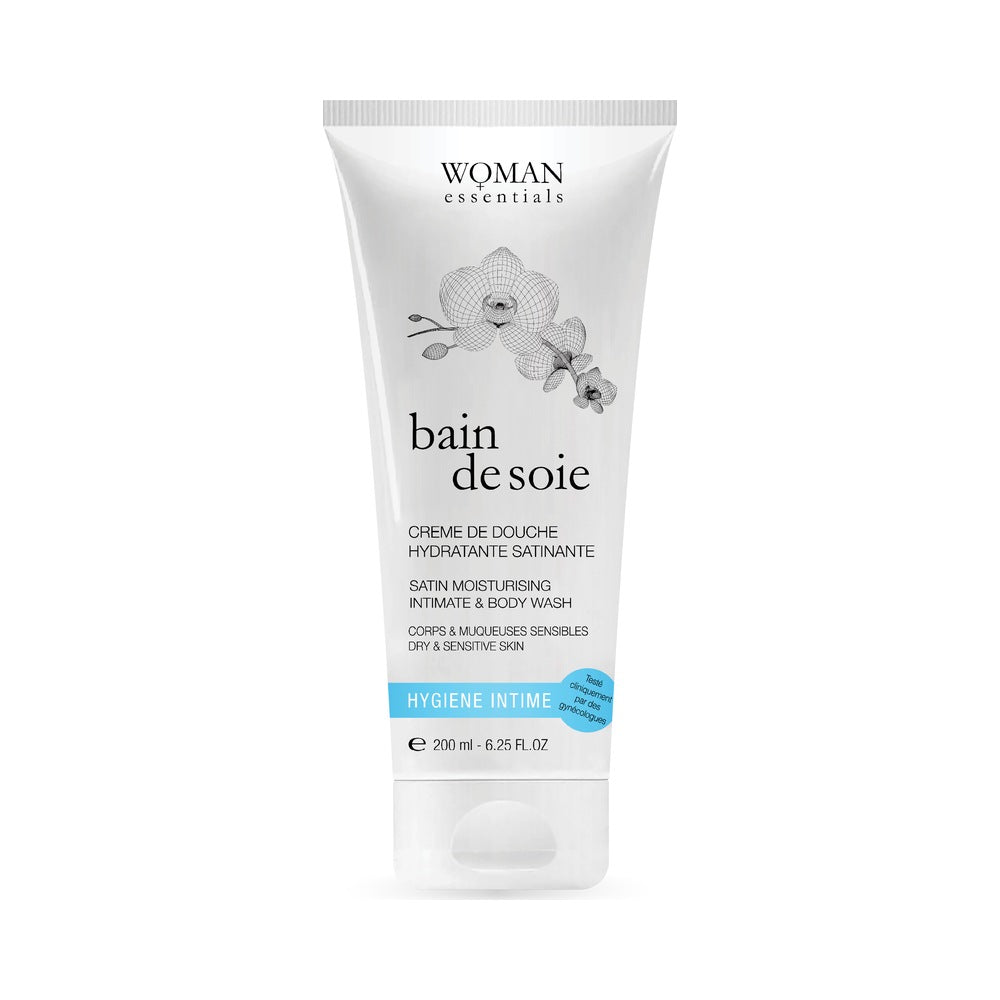 Woman Essentials BAIN DE SOIE Satin Moisturising Intimate & Body Wash niisutav pesukreem, 200ml